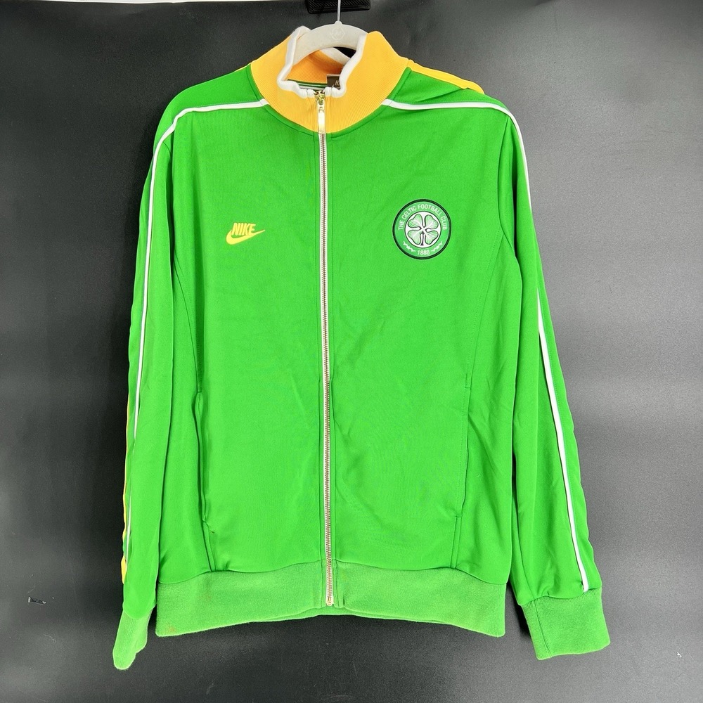 Nike Celtic Football Club Vintage 2005-2006 Track Jacket Green Yellow Size Lg